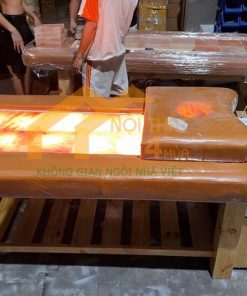 Giường gội đầu đá muối Himalaya 12 viên cao cấp - GGĐM01 3 Giường gội đầu đá muối