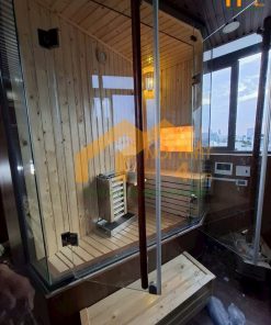 Phòng xông hơi khô góc hẹp