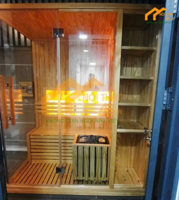 Phòng xông hơi khô đá muối hiện đại