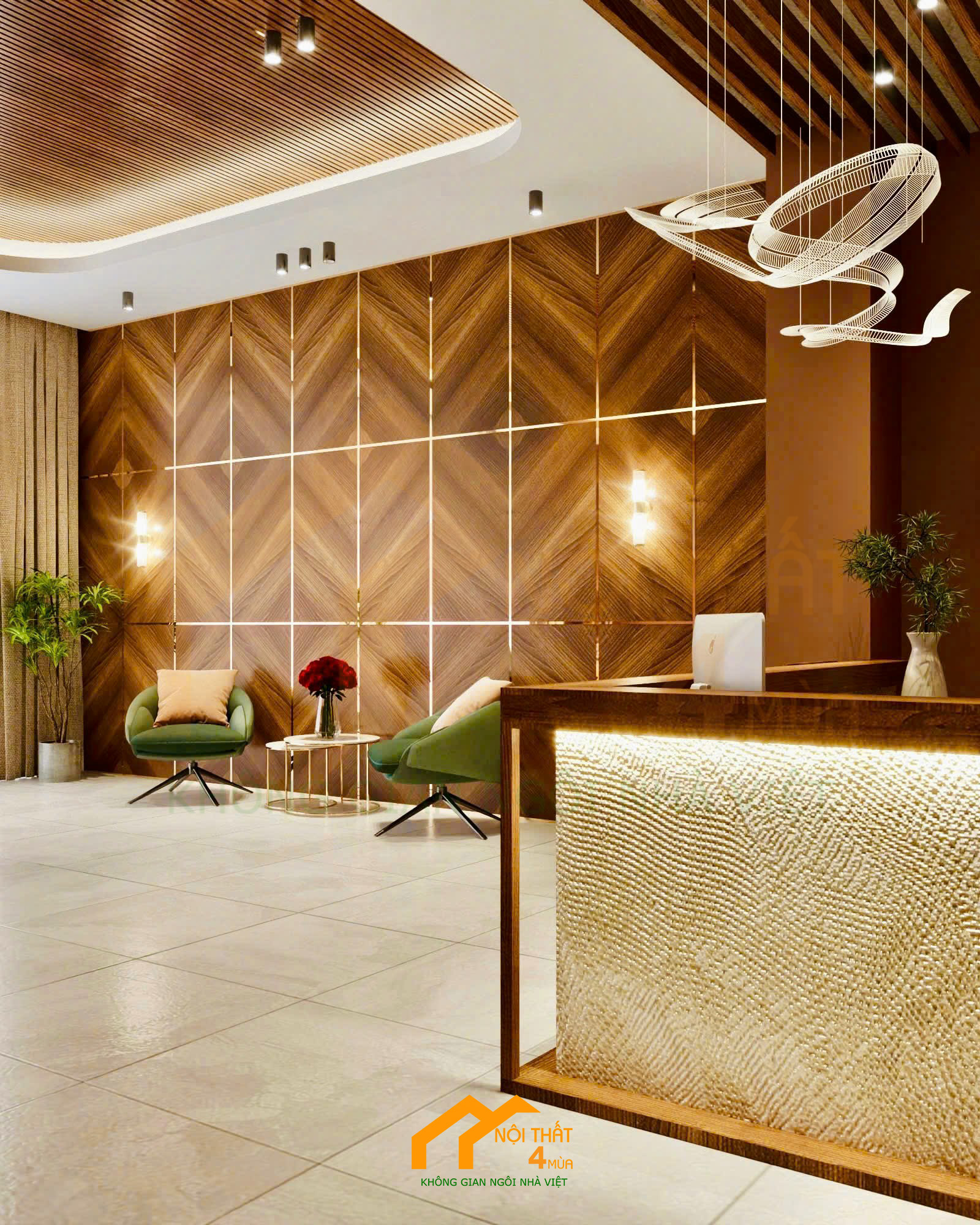 thiết kế hội quán massage Kiều Trinh