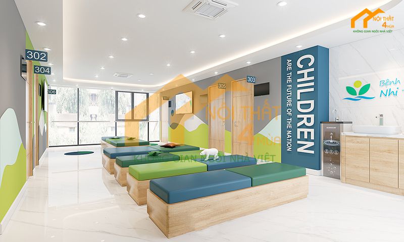 50+ Mẫu thiết kế phòng khám đẹp chuyên nghiệp, nâng cao lợi thế cạnh tranh 17 Thiết kế phòng khám nhi