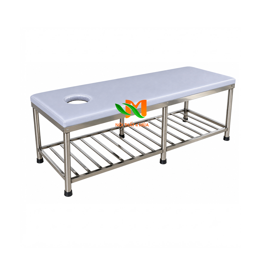 Giường châm cứu bấm huyệt chân inox - GCCBH02 4 Giường xoa bóp bấm huyệt