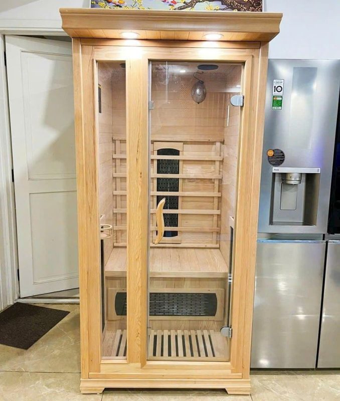 Thiết kế thi công phòng xông hơi hồng ngoại giá rẻ 2025 1 Mẫu phòng xông hơi hồng ngoại