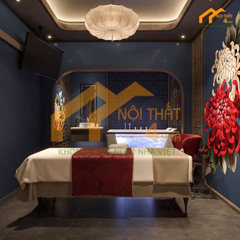 Phòng xông hơi massage VIP phong cách tân cổ điển - Quận Bình Thạnh 1 Phòng xông hơi massage vip cao cấp tân cổ điển