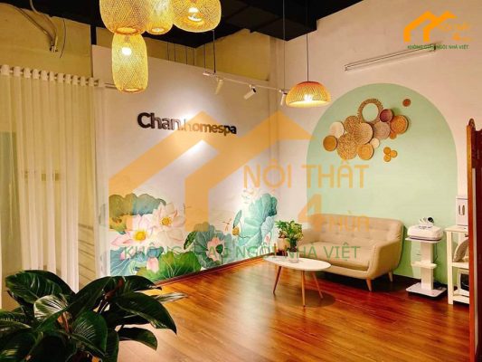 Thi công tiệm nail spa hiện đại Chan Homespa 5 Mẫu thiết kế tiệm nail spa hiện đại