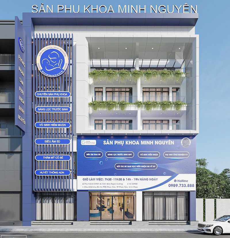 Thiết kế mặt tiền phòng khám