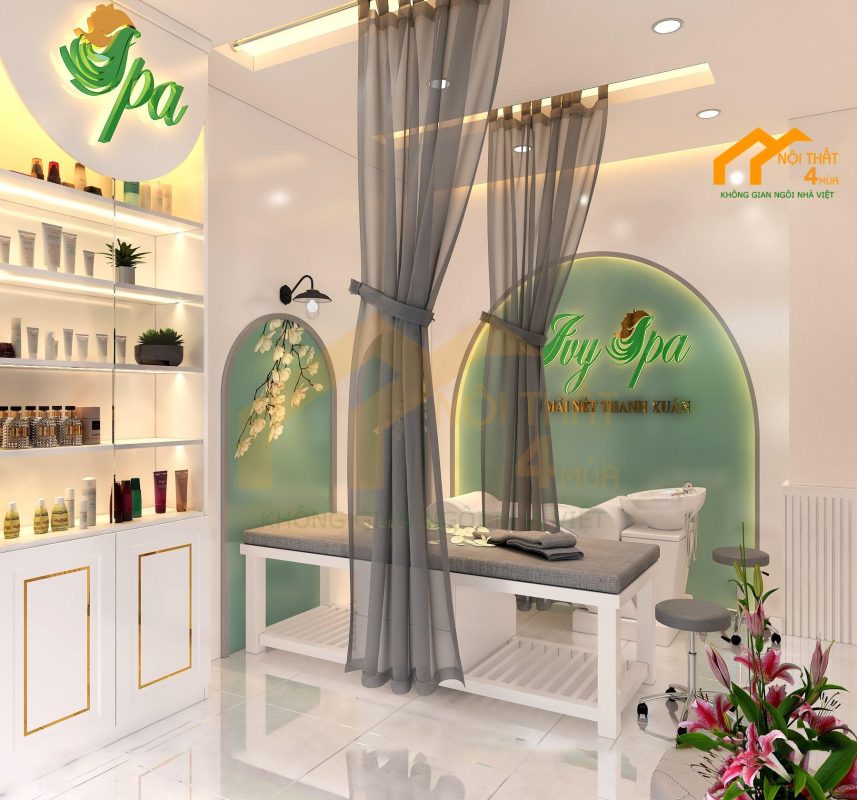 Thiết kế spa Ivy 2 giường DT 40m2 - Quận Tân Bình 1 Bản thiết kế spa Ivy ở quận Tân Bình 4