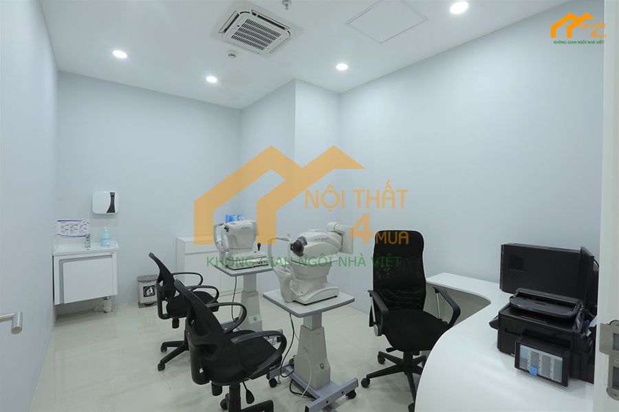 Thiết kế phòng khám mắt phong cách tối giản