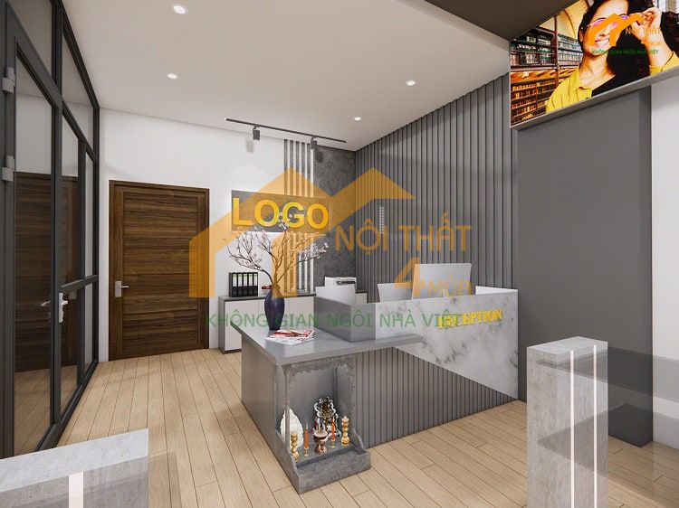 Thiết kế phòng khám mắt phong cách tối giản