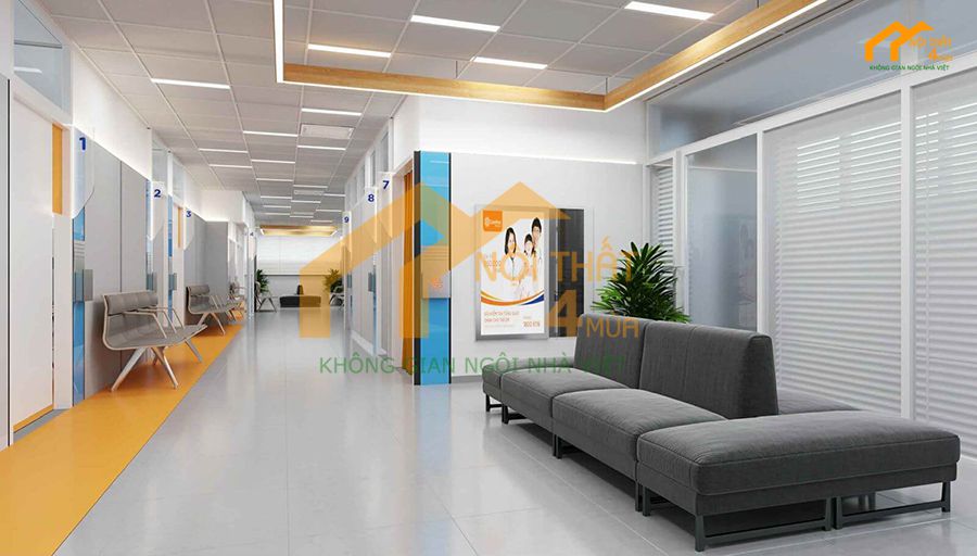 20+ Mẫu thiết kế phòng khám mắt đẹp chuẩn - Thi công trọn gói 1 Thiết kế thi công phòng khám mắt đẹp hiện đại