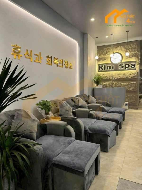 hoàn thiện thi công nội thất Kim Spa