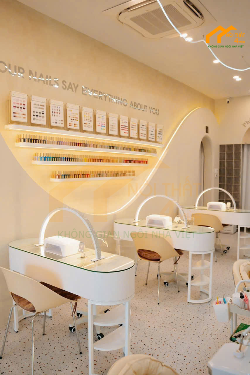 thiết kế tiệm nail Camie tại Bình Dương