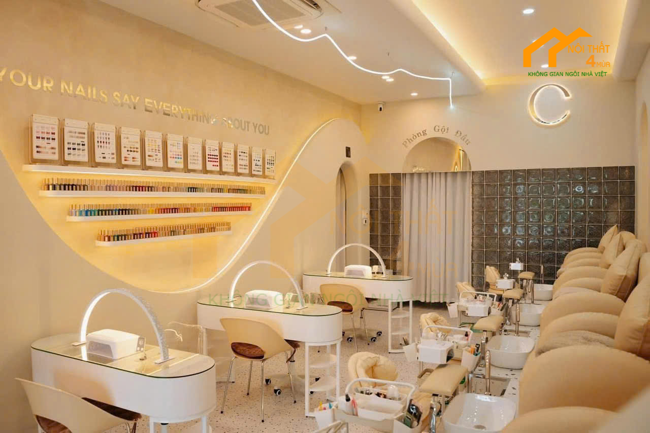 thiết kế tiệm nails Camie