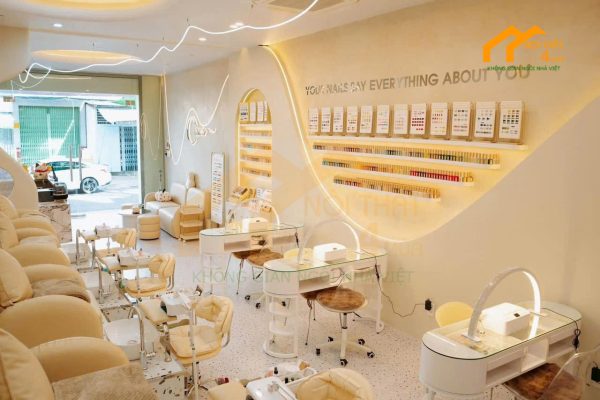 thiết kế tiệm nails đẹp