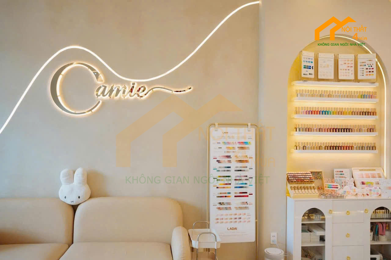 thiết kế tiệm nails ở Bình Dương