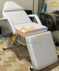 Giường tiêm filler màu trắng