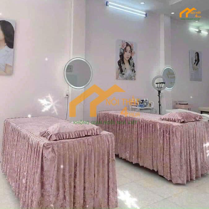 Drap trải giường màu hồng