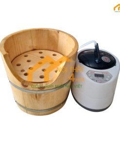 Bộ thùng xông đầu gỗ thông + máy xông