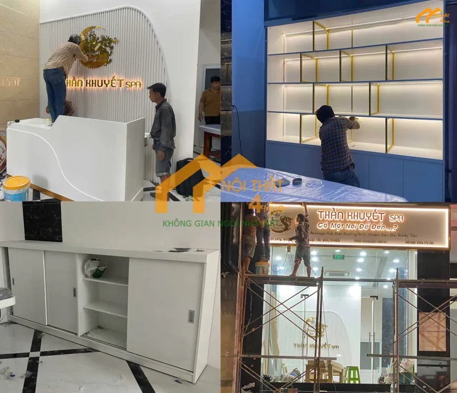 Dự Án Thi Công Nội Thất Spa Trọn Gói Tại Tân Bình 1 Lắp đặt nội thất spa Thần Khuyết – Thi công chuyên nghiệp từng chi tiết