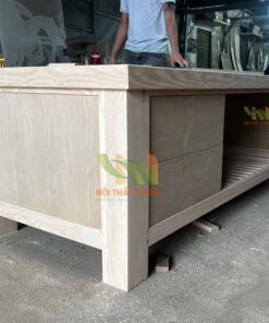 Giường spa gỗ sồi có hộc tủ cao cấp - GTK02 5 Giường spa gỗ sồi có hộc tủ cao cấp