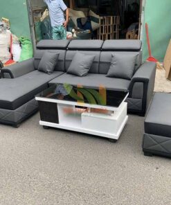 Sofa góc L phòng khách - SPK003 5 Sofa góc phòng khách hiện đại