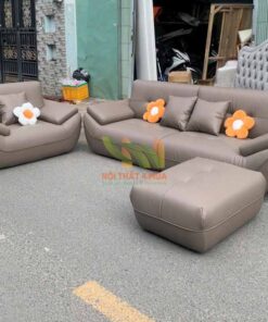 Sofa băng bọc da phòng khách - SPK005 4 Sofa băng bọc da hiện đại