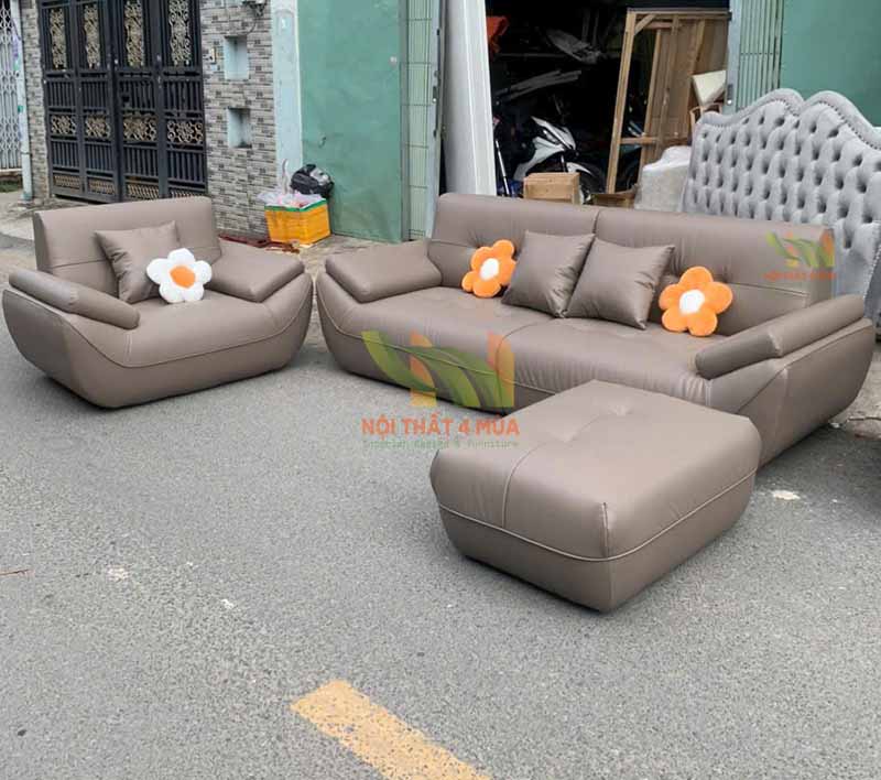 Sofa băng bọc da hiện đại Sofa băng bọc da hiện đại