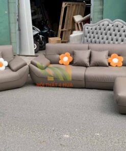 Sofa băng bọc da hiện đại