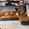 Sofa da góc L hiện đại