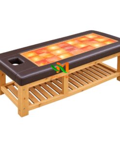 Mẫu giường đá muối 21 viên hàng loại 1 viền bọc nệm.