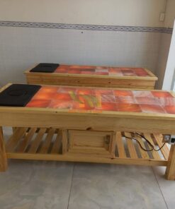 Giường đá muối 21 viên có hộc tủ - GDM20 2 Giường đá muối có hộc tủ