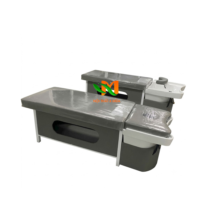Giường gội đầu 2in1 bồn nhựa khung sắt cao cấp – GGD20 1 Giuong goi dau 2in1 bon nhua khung sat cao cap – GGD20 1