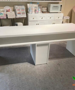 Bàn làm nail 2m gỗ màu trắng hiện đại - BLN25 3 Bàn làm nail 2m gỗ MDF