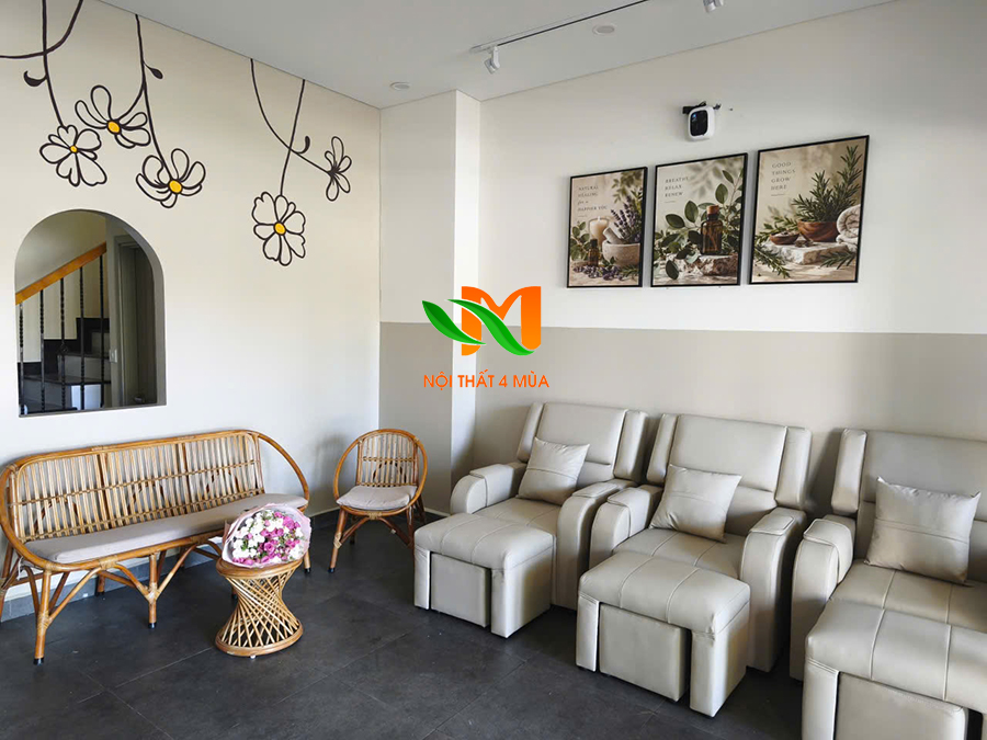 Ghế foot massage da chống mực cao cấp - GFMCC01 3 Ghế foot cao cấp hiện đại