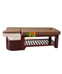 Giường gội đầu bồn sứ gỗ sồi cao cấp - GGDS012 2 Giường gội đầu gỗ sồi cao cấp