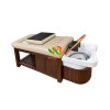 Giường gội cao cấp gỗ sồi 3in1