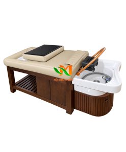 Giường gội cao cấp gỗ sồi 3in1