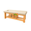 Giường massage gỗ sồi có hộc tủ cao cấp - GGSM02