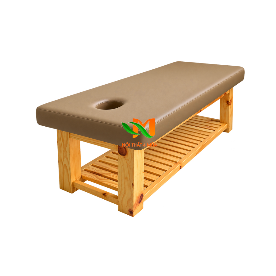 Giường spa gỗ thông cao cấp Giường spa gỗ thông cao cấp