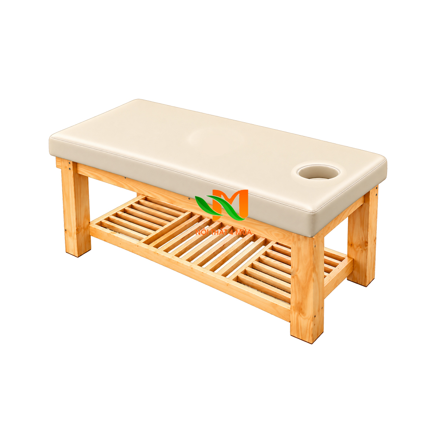 Giường spa gỗ thông cao cấp Giường spa gỗ thông cao cấp